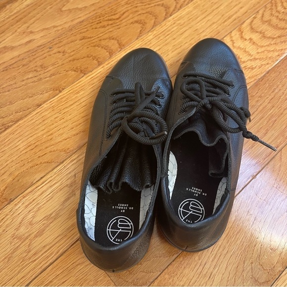 THE LAB BY DR SCHOLL’S LEATHER BLACK SNEAKERS SHOES AMALIE CASUAL Sz 8 US - Picture 9 of 15